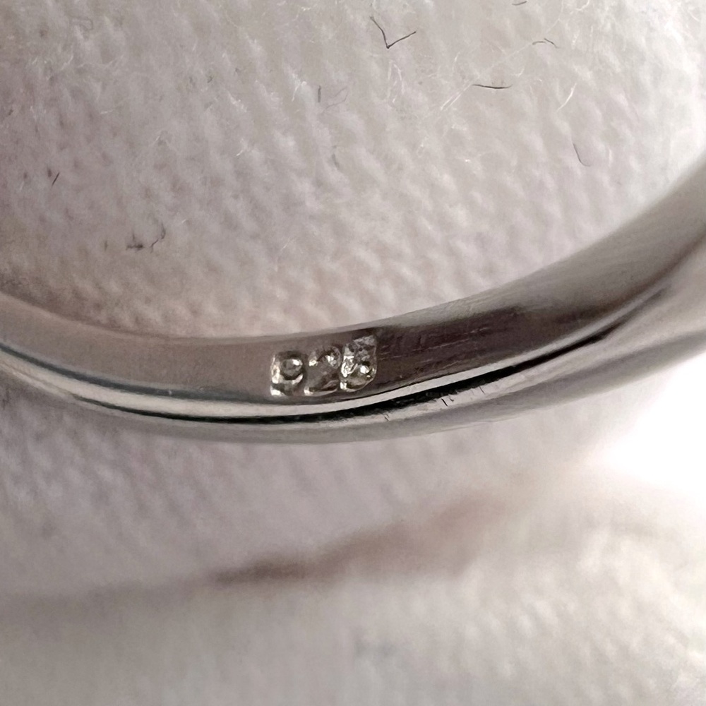 Sale $18 Firm! .925 Sterling Silver Cz Leaf Ring - Picture 17 of 17